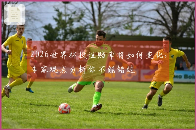 2026世界杯投注赔率将如何变化，专家观点分析你不能错过