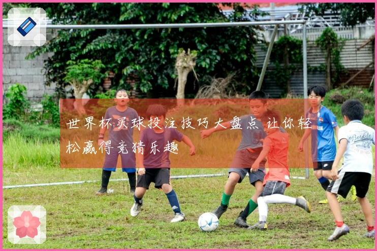 世界杯买球投注技巧大盘点 让你轻松赢得竞猜乐趣